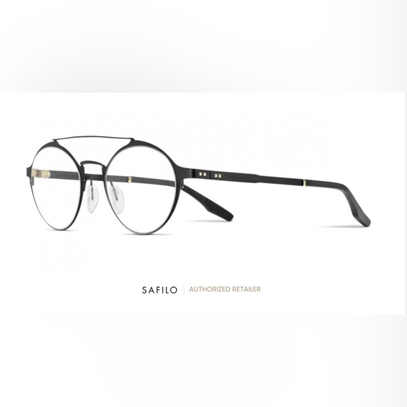 Brand New SAFILO Stainless Steel Matt Black Eyeglass Frame - Made in Italy. - Picture 2 of 8